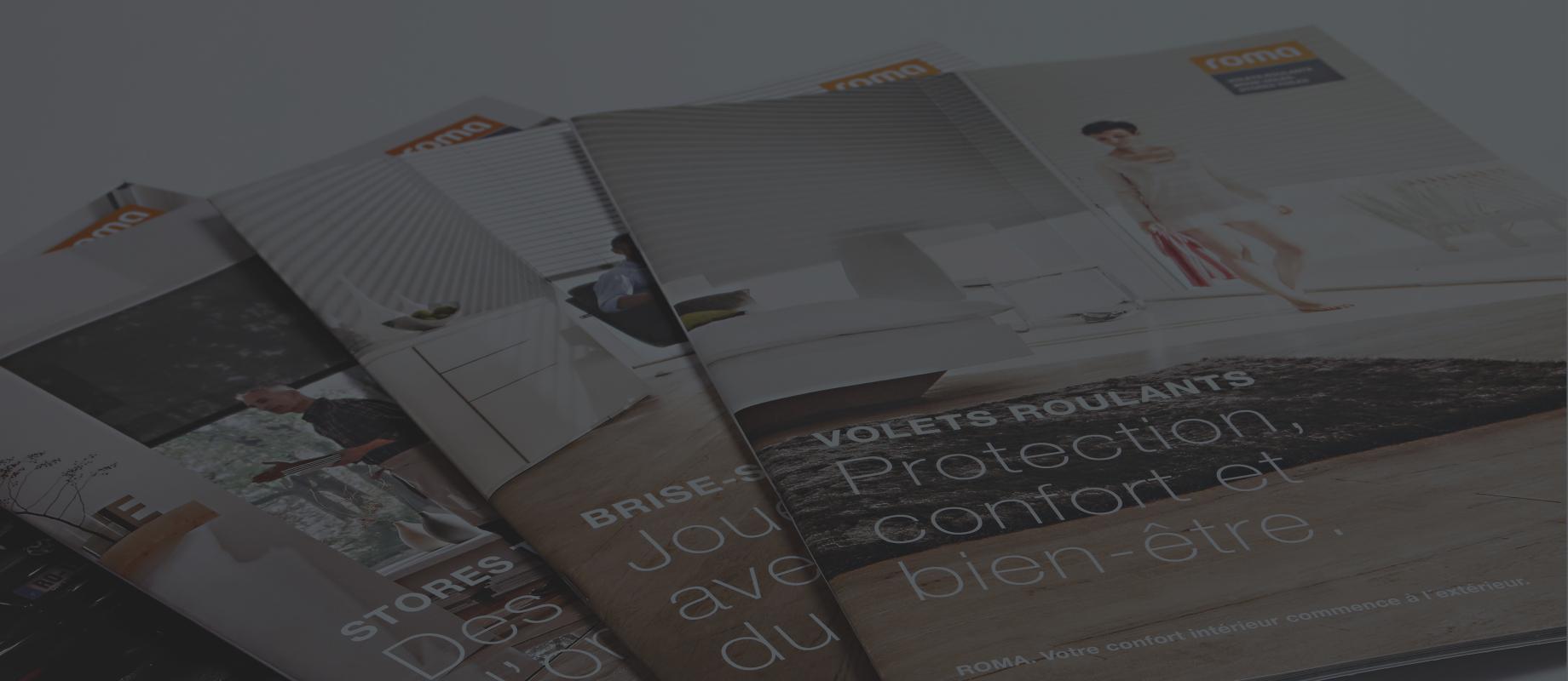 Brochures ROMA déployées