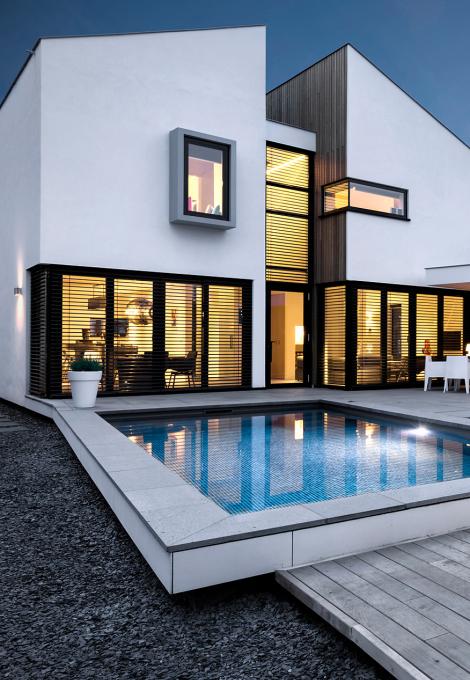 Maison individuelle avec brise-soleil MODULO