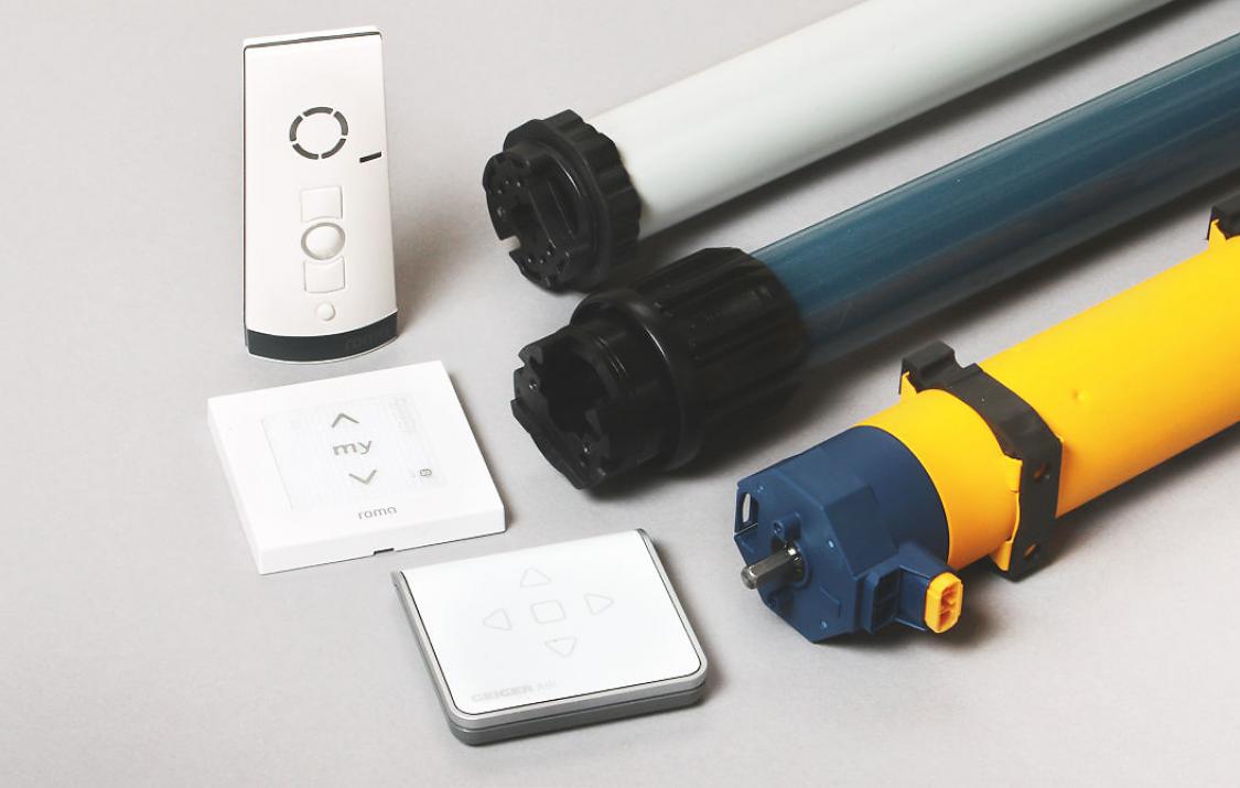 Illustration motorisations radio avec différents émetteurs