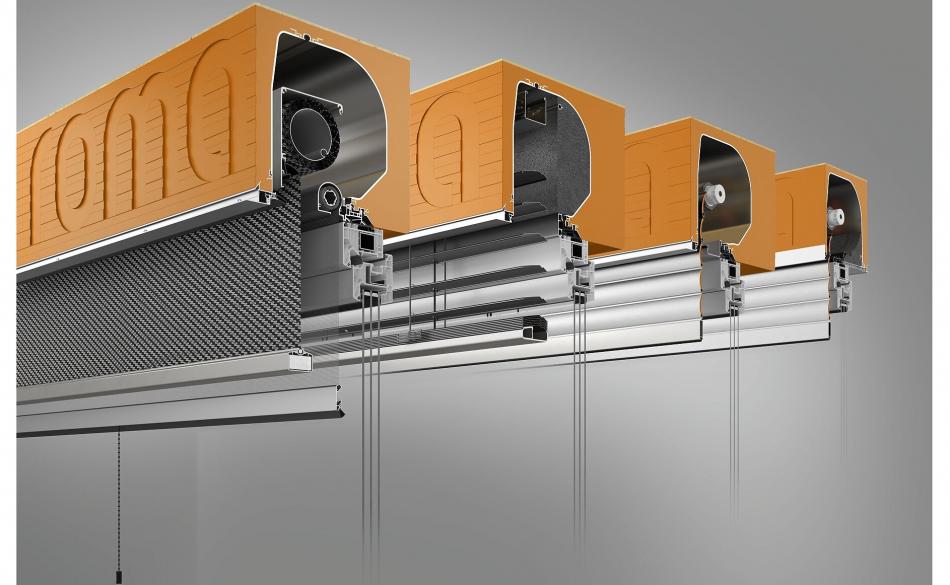 Nouveau système pour stores toiles bloc-baie ROMA PURO 2.XR-zip et PURO 2.XRK-zip