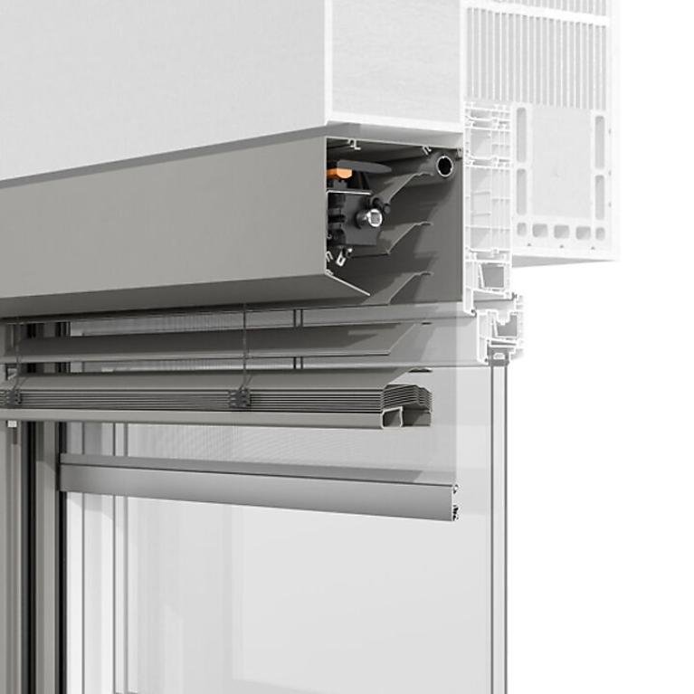 Coupe transversale des systèmes ROMA brise-soleil rénovation PENTO nouveau système