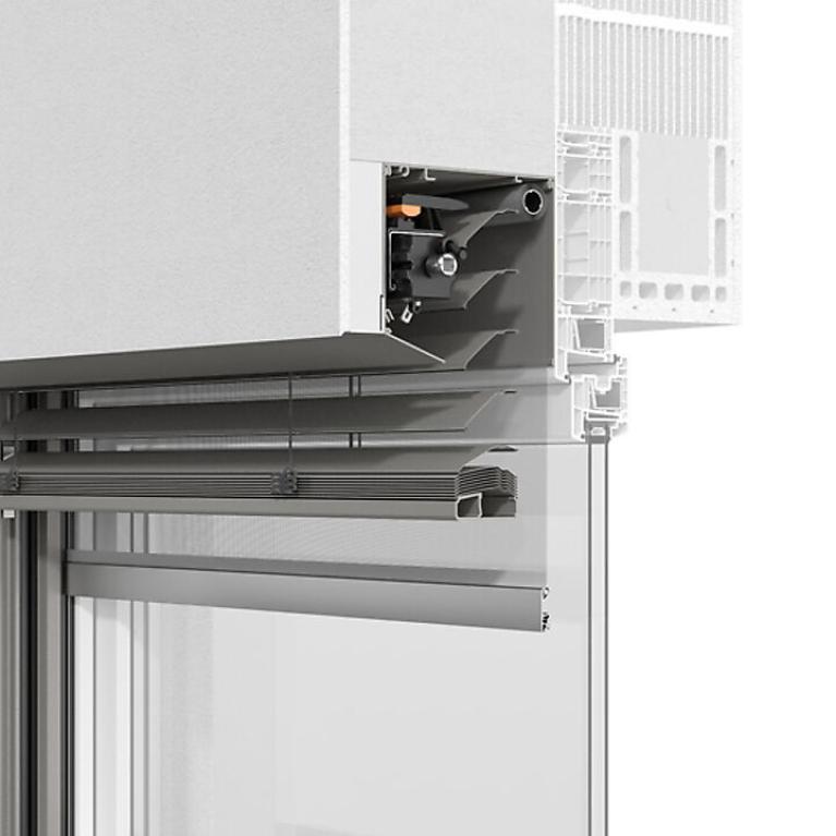 Coupe transversale des systèmes ROMA brise-soleil rénovation INTEGO nouveau système