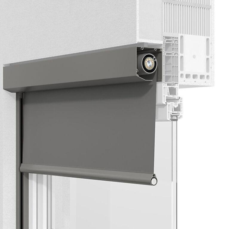 Coupe transversale des systèmes ROMA stores toiles rénovation rollSCREEN.2