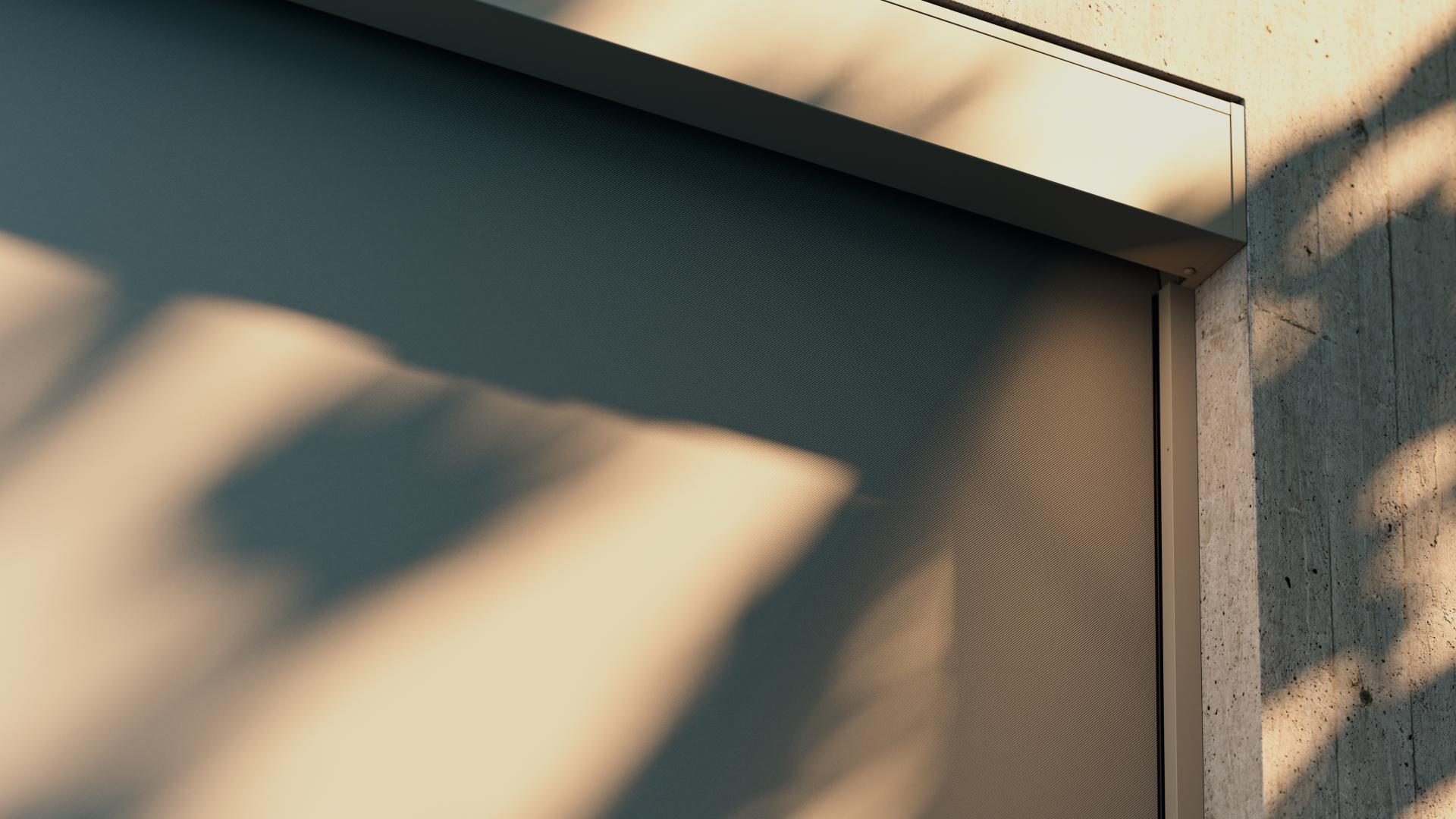 Maison avec zipSCREEN.2 et ombre